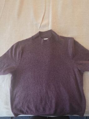 A New Day Mock Turtleneck Short Sleeve Sweater